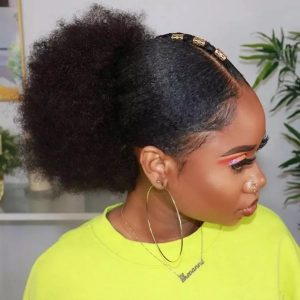 Afro kinky ponytail
